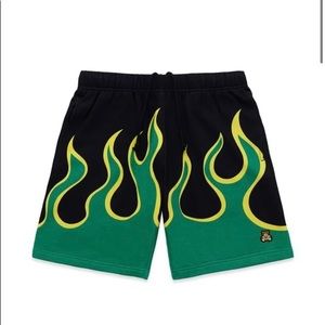 Teddy Fresh Flame Print Shorts
